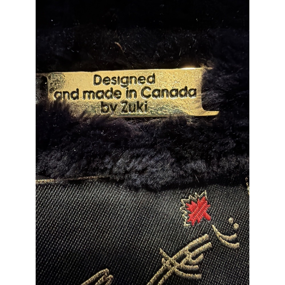 Zuki Saks Fifth Avenue Sheared Beaver Fur Jacket with Abstract Design Size XL - Picture 6 of 16